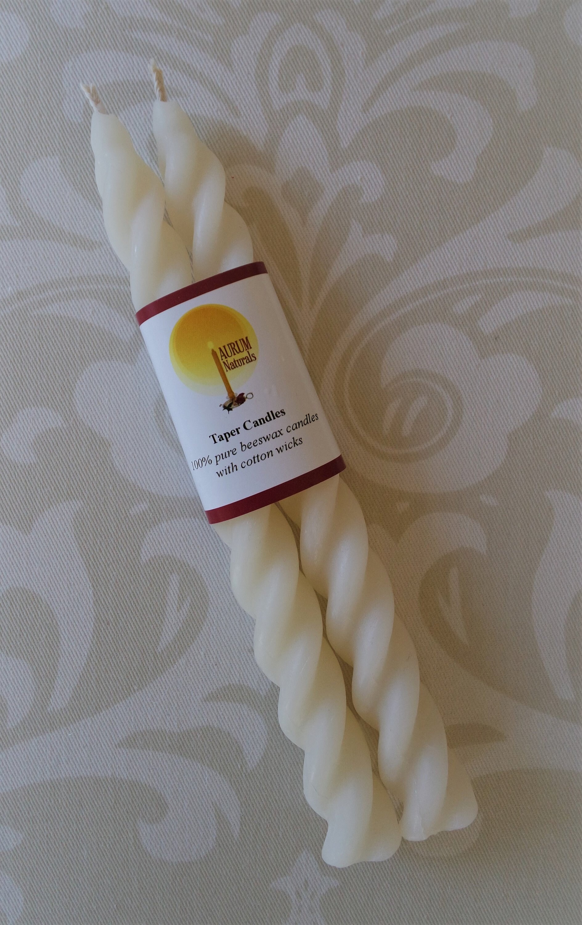 Handmade 100 Beeswax Candles white/ivory twisty spiral Etsy