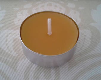 Handmade 100% Beeswax Candles - box of 8 tealights