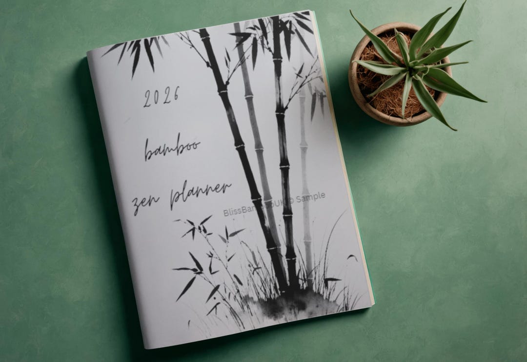 2026 Bamboo Zen Planner Printable With Budget Tracker, Minimalist ...