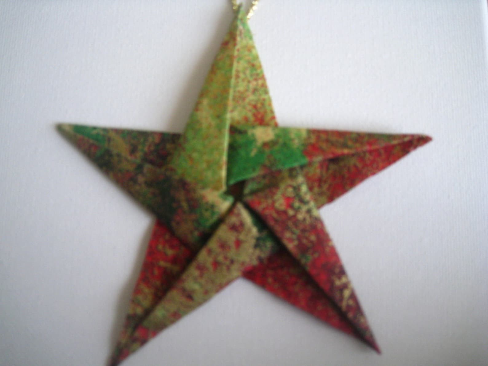 Elegant Fabric Star Origami Christmas Tree Ornaments Set of Etsy