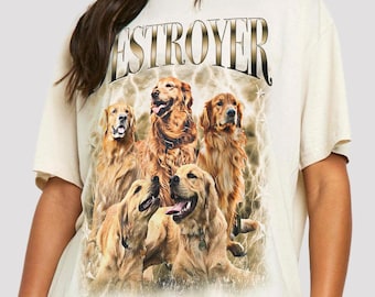 Custom Vintage Bootleg Pet, Comfort Colors Shirt, Pet Photo + Name Custom Dog Portrait Personalized Shirt Custom T Shirts Cat Shirt 90's Tee