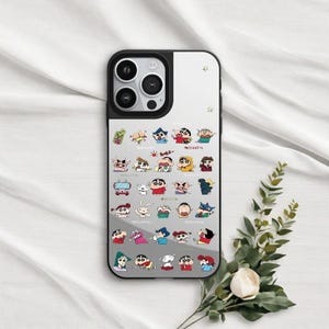 Anime Shin Mirror phone Case for iPhone 16 15 14 13 12 Pro Max Plus