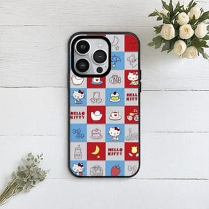 Kawaii Kitty Charm Phone Case for iPhone 16 15 14 13 12 Pro Max
