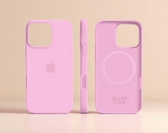 Premium Silicone Soft Phone Case for iPhone 16 15 14 13 12 Pro Max Wireless Charging Compatible