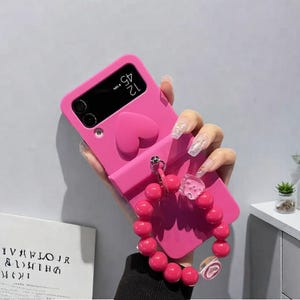 Cute Bracelet Hinge Case for Samsung Galaxy Z Flip 3 4 5 – Stylish and Protective Cover with Secure Grip for Zflip5 Phones