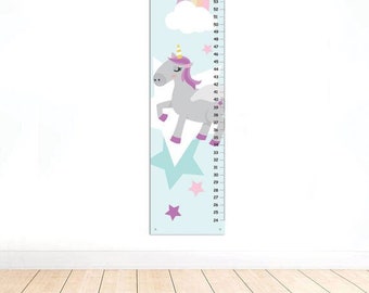 Personalized Unicorn GROWTH Chart- Rainbow Unicorn Height Chart