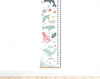 Personalized under the sea Growth Chart