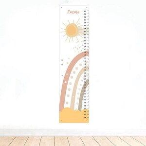 Rainbow love GROWTH CHART - Baby Room Décor -Rainbow baby- genderneutraal Kwekerij decor- Rainbow Kwekerij Decor- Rainbow Height Chart