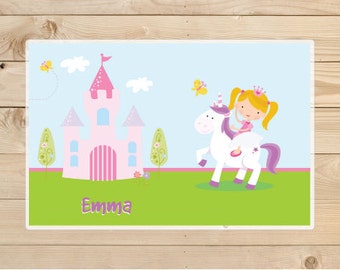Unicorn placemat---Kids-Personalized-Placemat-for-Christmas Christmas gifts