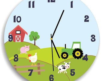 Farm wall clock