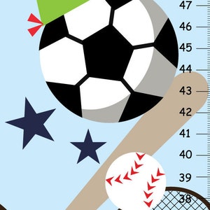 gepersonaliseerde sportgroeimeter in lichtblauw