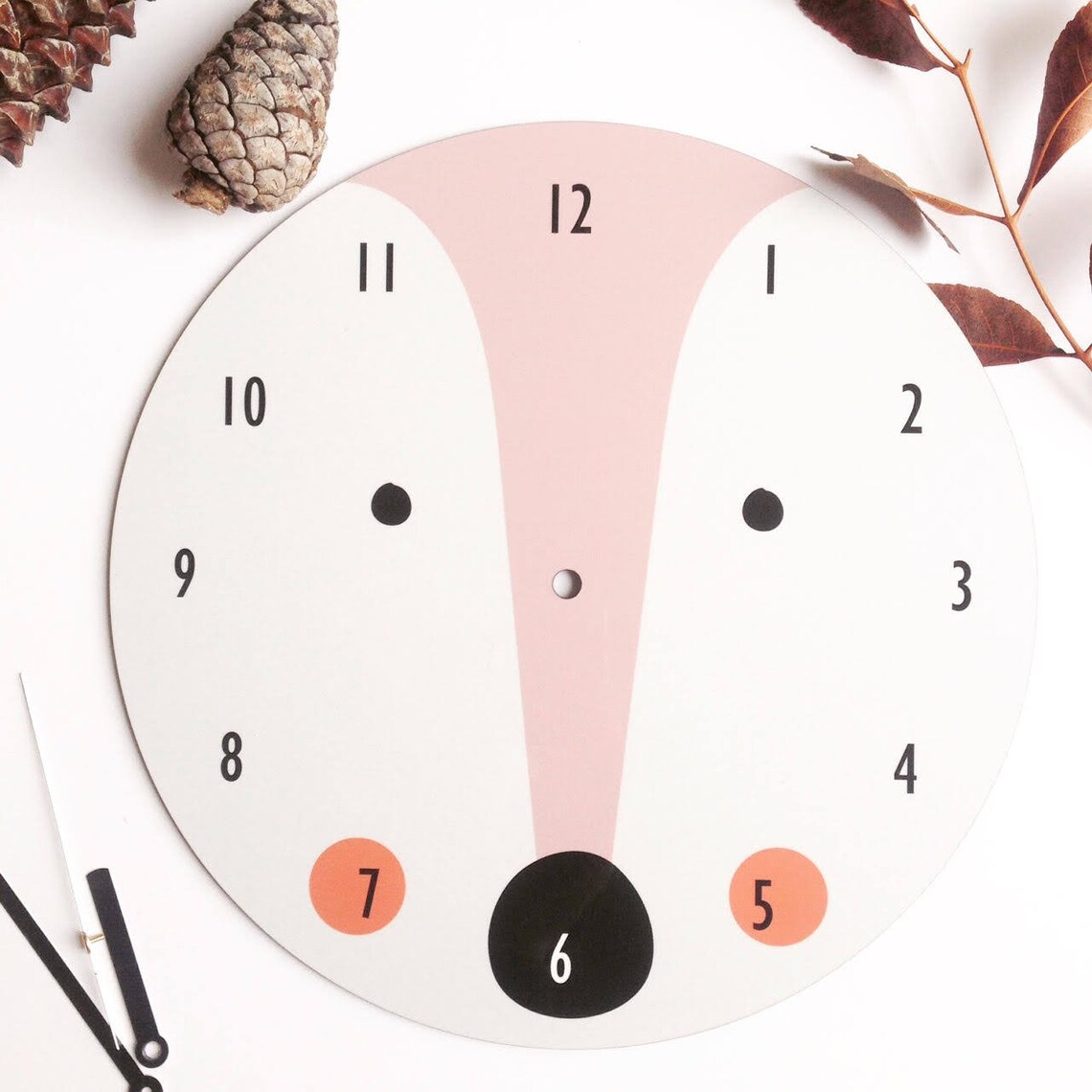 Deer Wall Clock - Pastel Colors, Pastel Nursery Decor, Kids Room Decor ...