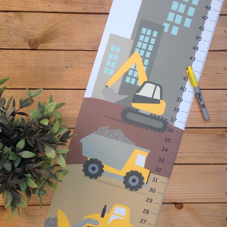 Kids growth chart Personalized Canvas Growth Chart Etsy