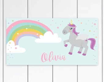 Personalized Unicorn Door Sign -  Unicorn Bedroom for girls ,Unicorn baby Nursery Decor, Unicorn Bedroom Decor, Unicorn Decor.