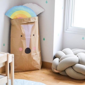 Paper bag laundry bag TOYS - Deer room decor