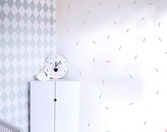 Sprinkles Wall Decal, Mini Sprinkles Vinyl Sticker - 2 colors, Removable Wall Sticker, Nursery wall decor