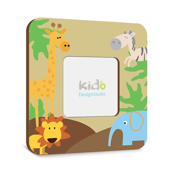 safari picture frame for nursery