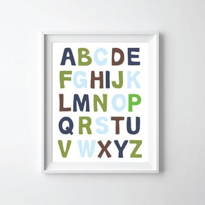 ABC Alphabet Print 11x14