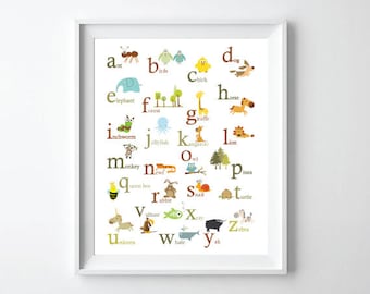 Animal ABC Print - 11X14