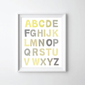 ABC Alphabet Poster print wall art
