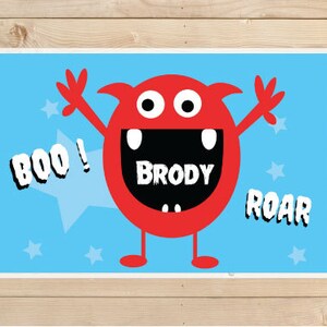 Kids-Personalized-Placemat--Monstres-Kids-Placemats.-A-personalised-children’s-gift-idea.