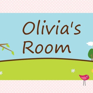 Personalized Girls Door Sign Plaque Pink Owl With Pink Frame - Etsy