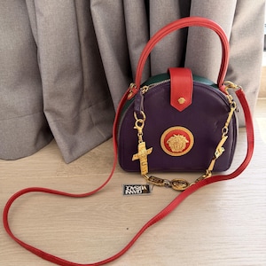 Gianni Versace Vintage Silver Zipper Holder Double Face Medusa