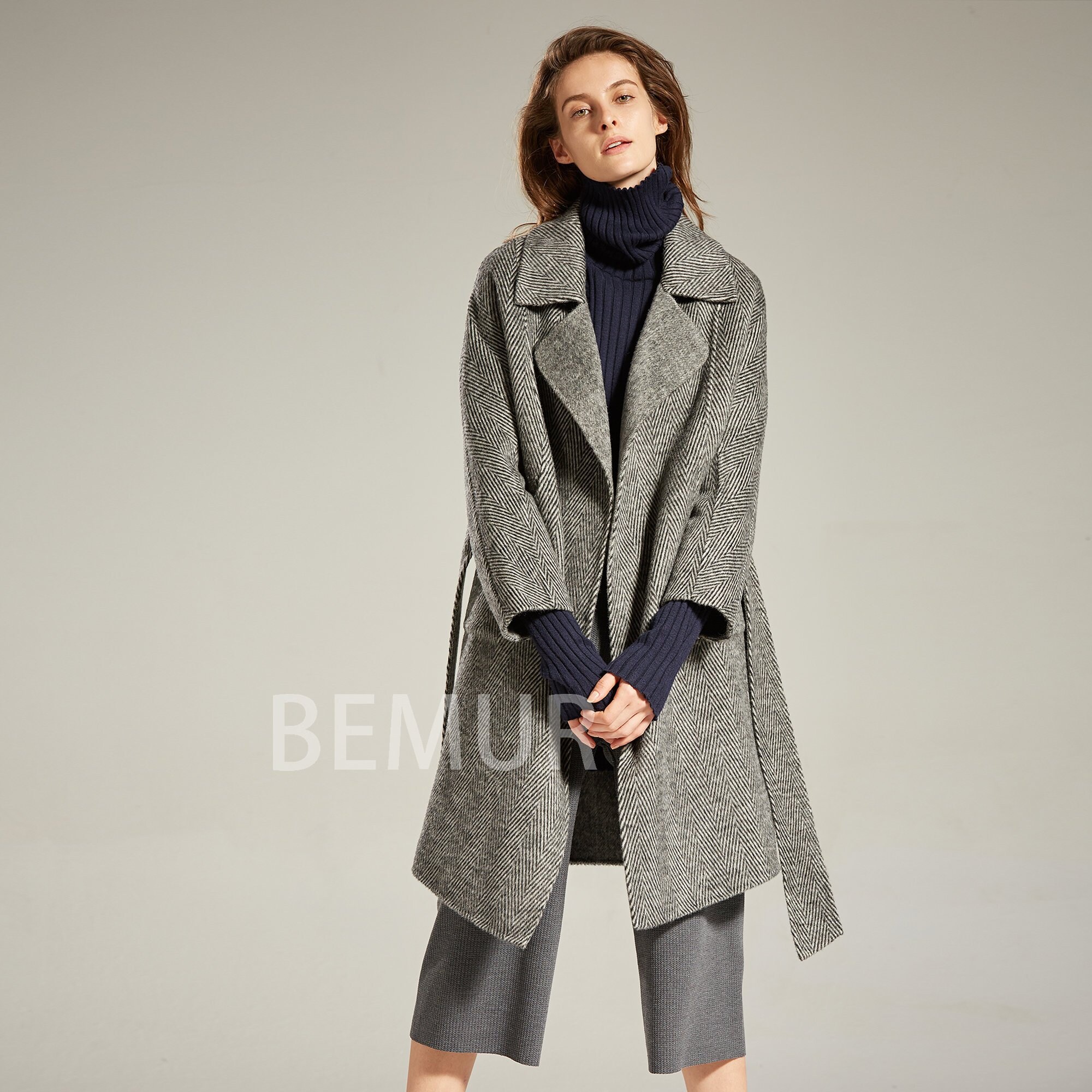 Wool Coat Women Winter Wrap Coat Raglan Sleeve Coat Oversize Etsy
