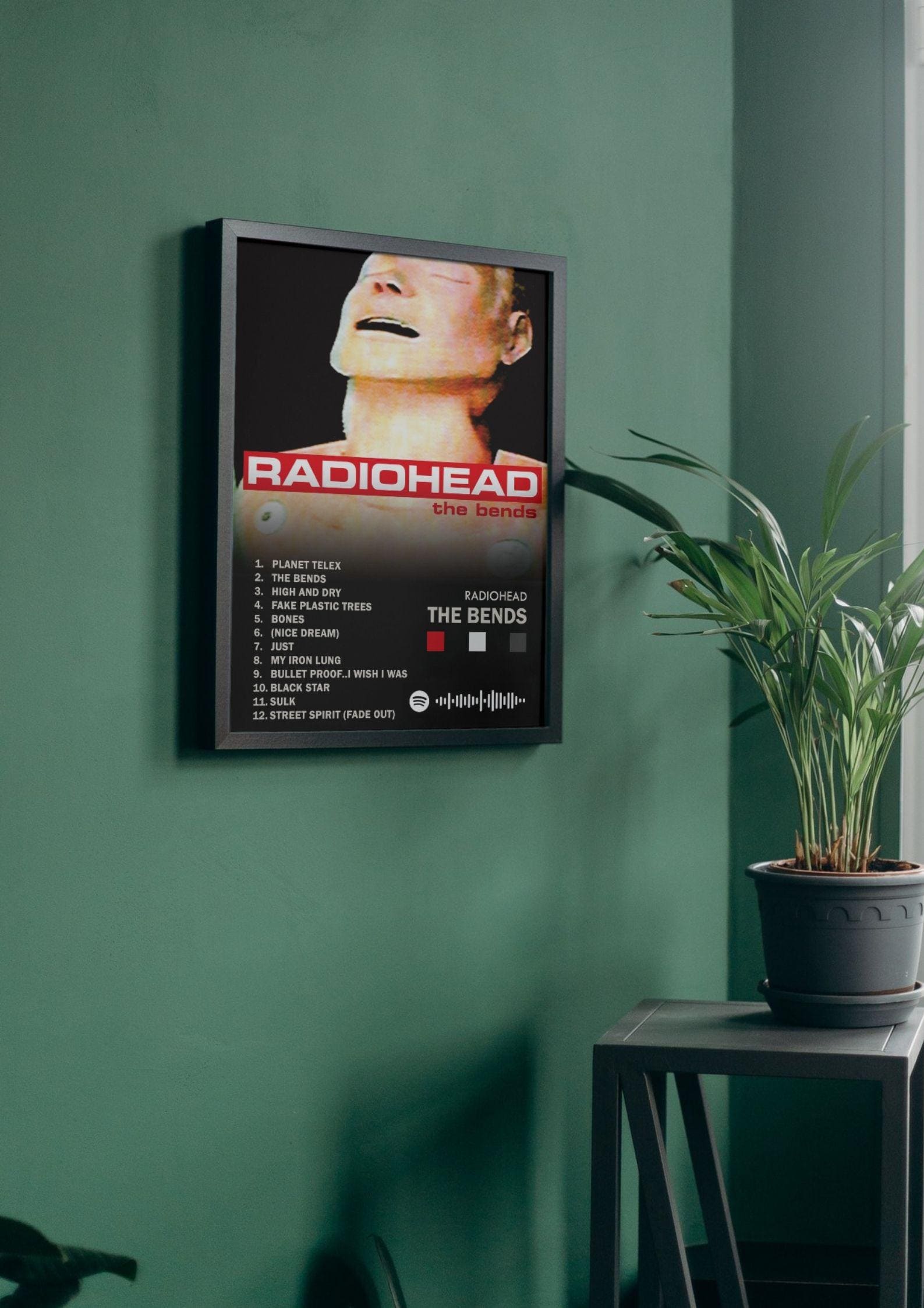 radiohead トムヨーク ポスター 2001's Radiohead ”NOTICE TO THE PUBLIC Tour” 額入りポスター