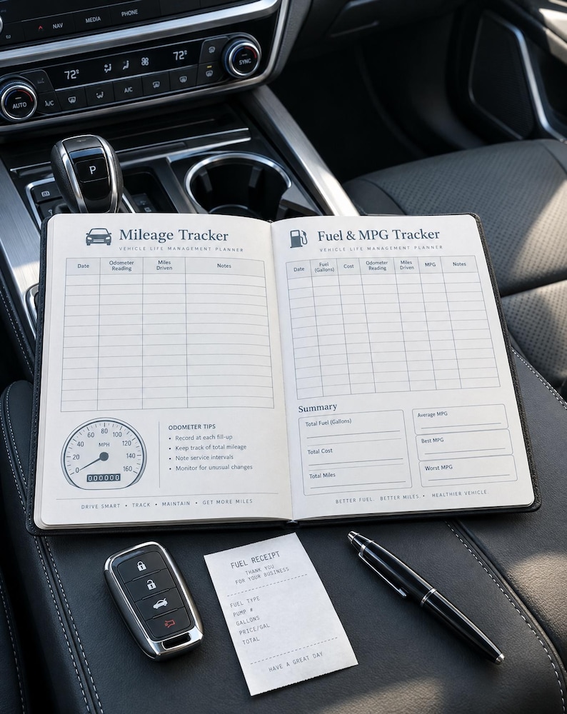 Vehicle Maintenance Planner Printable | Car Maintenance Tracker | Auto ...