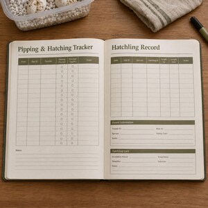 Ball Python Breeding Tracker, Snake Hatchling Journal, Reptile Planner, Egg & Genetics Record Printable image 9
