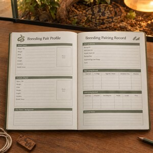 Ball Python Breeding Tracker, Snake Hatchling Journal, Reptile Planner, Egg & Genetics Record Printable image 3