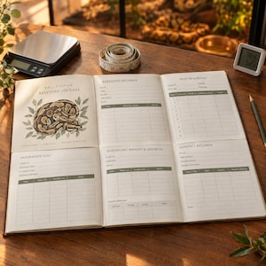 Ball Python Breeding Tracker, Snake Hatchling Journal, Reptile Planner, Egg & Genetics Record Printable image 2