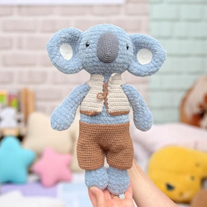 Crochet Koala Pattern, Koala Amigurumi Crochet Pattern PDF Tutorial in English, Beginner-Friendly Pattern