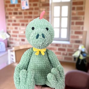 Crochet Dinosaur Pattern, Amigurumi Dinosaur Pattern Tutorial PDF in English, Beginners Crochet Kids Toy Pattern