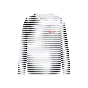 Kids Organic Cotton Breton Stripe T Shirt Sustainable Long Sleeve Tee for Boys & Girls Eco Friendly Kids Clothing Castle Combe Fashion Gift