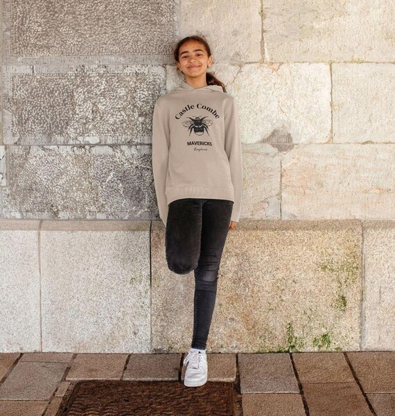 Kids Organic Hoodie Sustainable Castle Combe Mavericks Sweatshirt