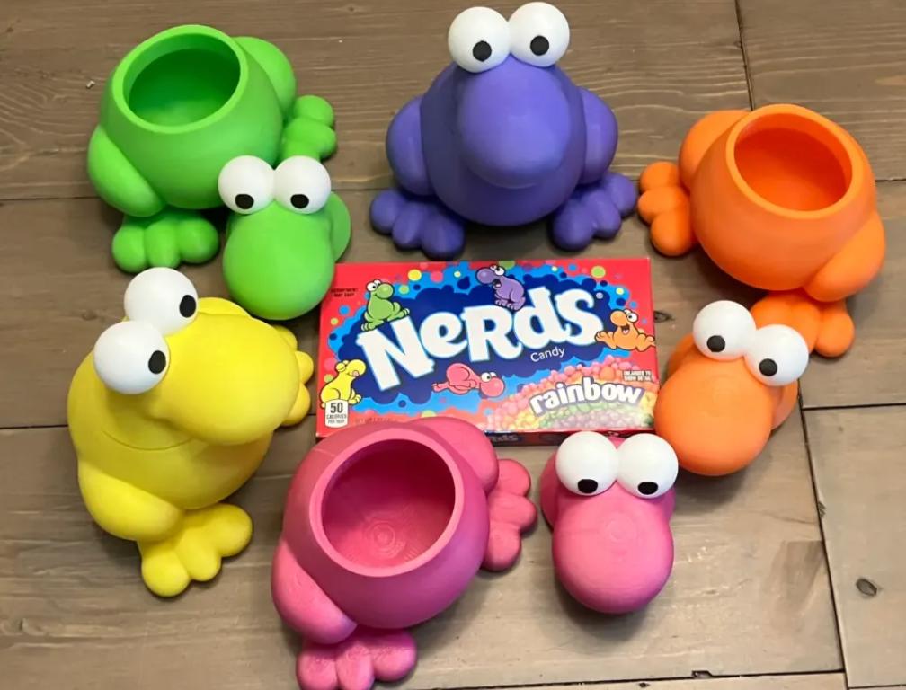 Nerds Candy Holder STL | Fun 3D Printable Snack Box | Multi-Color & Single Extruder Files Included | Cute Storage Case | Digital Download