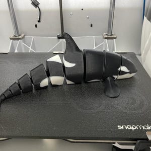 Articulated Killer Whale Orca 3D Model STL – Print-in-Place Easy Print, No Supports Needed, Flexi Ocean Animal Toy, Unique Gift Idea