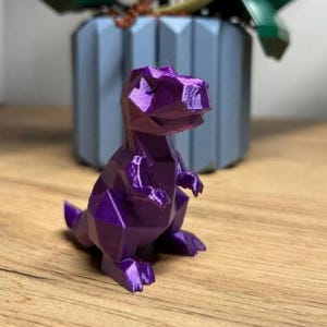 Low Poly Dinosaur STL File Digital Download 3D Print Toy low poly dinosaur stl digital product desk decor kids figure gift printable model