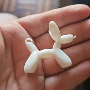 3D Printable Balloon Dog STL File – Unique Digital Download for Cute Balloon Animal Keychain, Home Decor, Gifts & 3D Printing Projects