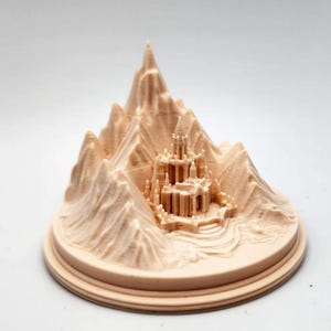 Mountain Kingdom STL | No Support Needed Fantasy Miniature | 3D Printable Diorama Model for RPG, Shelf Decor or Tabletop Games | Download