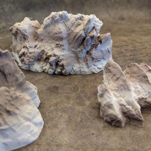 Rock Formations Terrain STL | Printable Rocks for Tabletop Wargames, Sci-Fi Dioramas, D&D, RPG Scenery | 3D Model Download