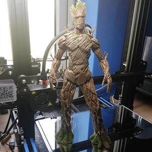 Groot-Inspired Tree Warrior STL | Multi-Part 3D Model Figurine for Printing | Forest Guardian Statue | Digital Download Only