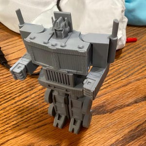 Transforming Truck Robot STL File | Print-in-Place 3D Model | Convertible Robot Toy | Articulated Mech Figure | Digital Download