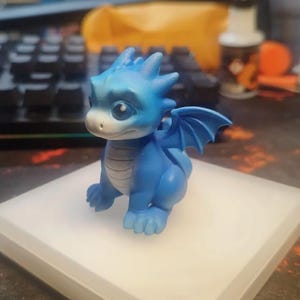 Cute Baby Dragon STL File for 3D Printing | Fantasy Miniature Figurine | Resin Model | Adorable Dragon Toy | Digital Download