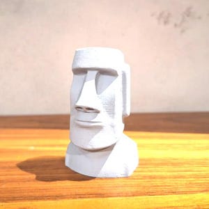 Moai STL File, Easter Island Head, 3D Print Sculpture, Ancient Statue Decor, Resin Model for Home or Desk | Digital Download