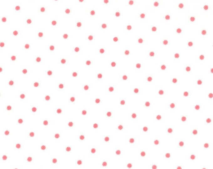 Moda Essential Dots White Peony from Moda Fabrics
