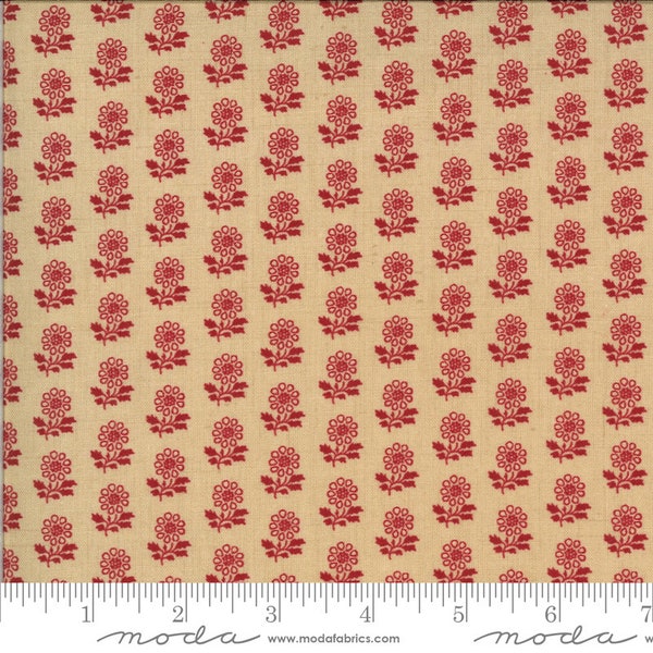 La Rose Rouge - Latour in Oyster by French General for Moda Fabrics # 13885 16