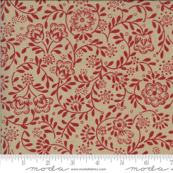La Rose Rouge - Perpetue in Roche Rouge by French General for Moda Fabrics # 13887 22
